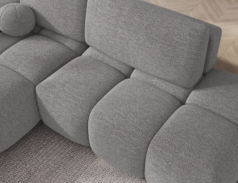 Vittario 3-sits Bubblig Bäddsoffa med Divan och förvaring Vänster - Royal 04 - Möbler - Soffa - Bäddsoffa - Hörnbäddsoffa