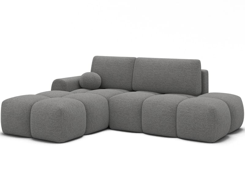 Vittario 3-sits Bubblig Bäddsoffa med Divan och förvaring Vänster, Royal 04