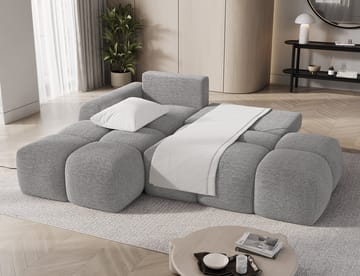 Vittario 3-sits Bubblig Bäddsoffa med Divan och förvaring Vänster - Royal 04 - Möbler - Soffa - Bäddsoffa - Hörnbäddsoffa