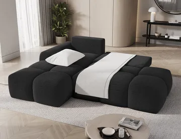 Vittario 3-sits Bubblig Bäddsoffa med Divan och förvaring Vänster - Royal 05 - Möbler - Soffa - Bäddsoffa - Bäddsoffa längsbäddad