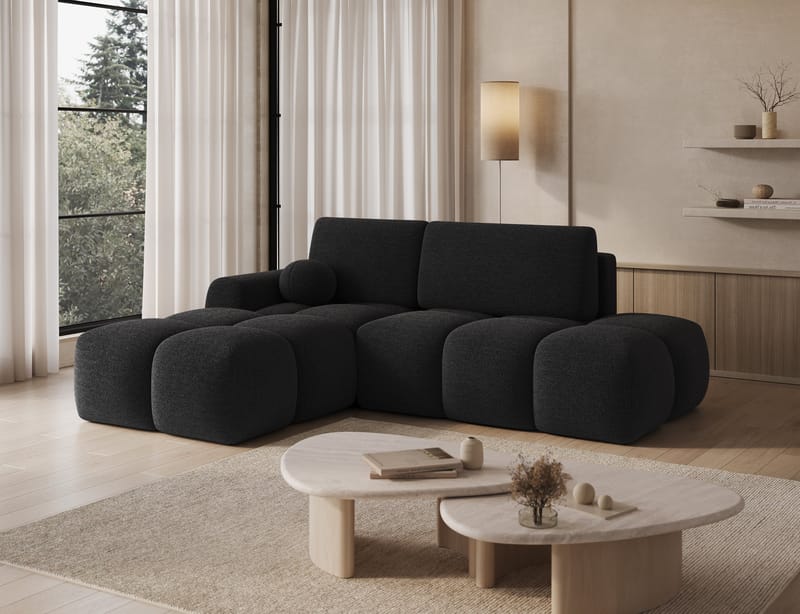 Vittario 3-sits Bubblig Bäddsoffa med Divan och förvaring Vänster - Royal 05 - Möbler - Soffa - Bäddsoffa - Bäddsoffa längsbäddad
