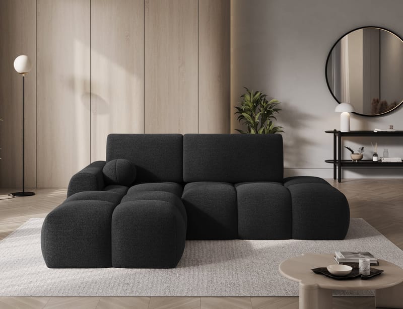 Vittario 3-sits Bubblig Bäddsoffa med Divan och förvaring Vänster - Royal 05 - Möbler - Soffa - Bäddsoffa - Bäddsoffa längsbäddad