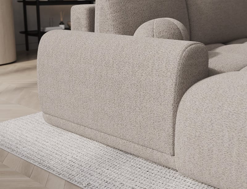 Vittario 3-sits Bubblig Bäddsoffa med Divan och förvaring Vänster - Royal 18 - Möbler - Soffa - Bäddsoffa - Hörnbäddsoffa