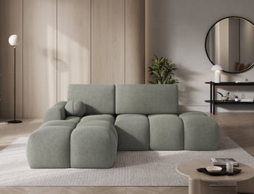 Vittario 3-sits Bubblig Bäddsoffa med Divan och förvaring Vänster - Xillar 100 - Möbler - Soffa - Bäddsoffa - Bäddsoffa divan