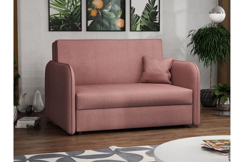 Viva Bäddsoffa - Rosa - Möbler - Soffa - Bäddsoffa - 2 sits bäddsoffa