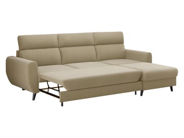 Vylon 3-sits Bäddsoffa med divan - Rosa - Möbler - Soffa - Bäddsoffa - Hörnbäddsoffa