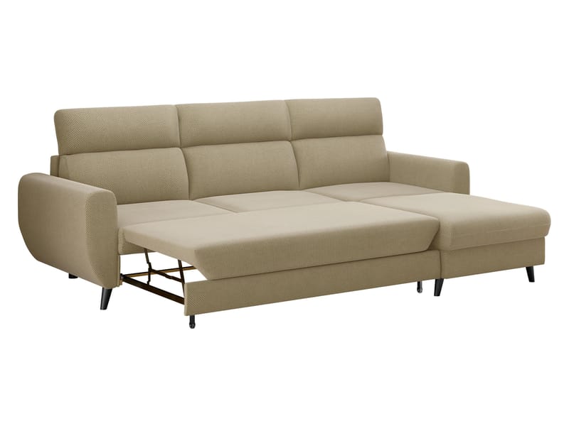 Vylon 3-sits Bäddsoffa med divan - Rosa - Möbler - Soffa - Bäddsoffa - Hörnbäddsoffa