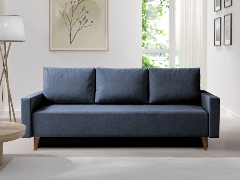 Waldsten 3-sits Bäddsoffa - Blå - Möbler - Soffa - Bäddsoffa - 3 sits bäddsoffa