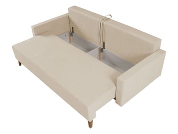 Waldsten 3-sits Bäddsoffa - Blå - Möbler - Soffa - Bäddsoffa - 3 sits bäddsoffa