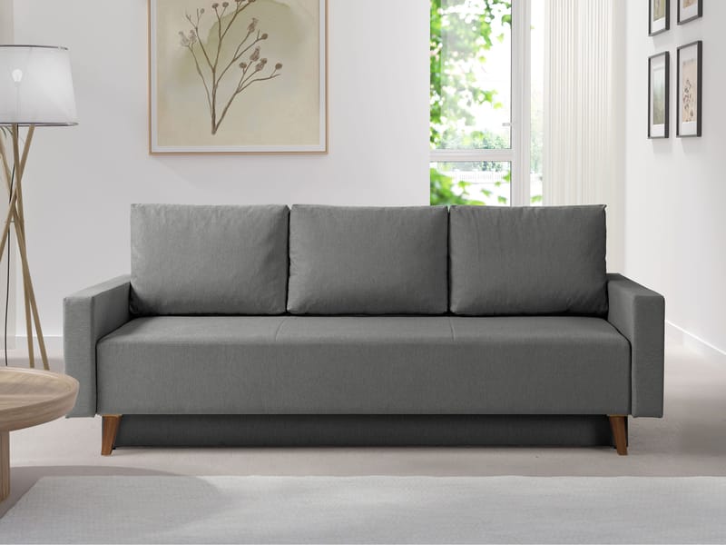 Waldsten 3-sits Bäddsoffa - Grå - Möbler - Soffa - Bäddsoffa - 3 sits bäddsoffa