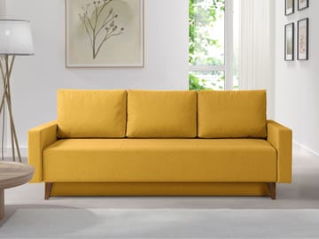 Waldsten 3-sits Bäddsoffa - Gul - Möbler - Soffa - Bäddsoffa - 3 sits bäddsoffa
