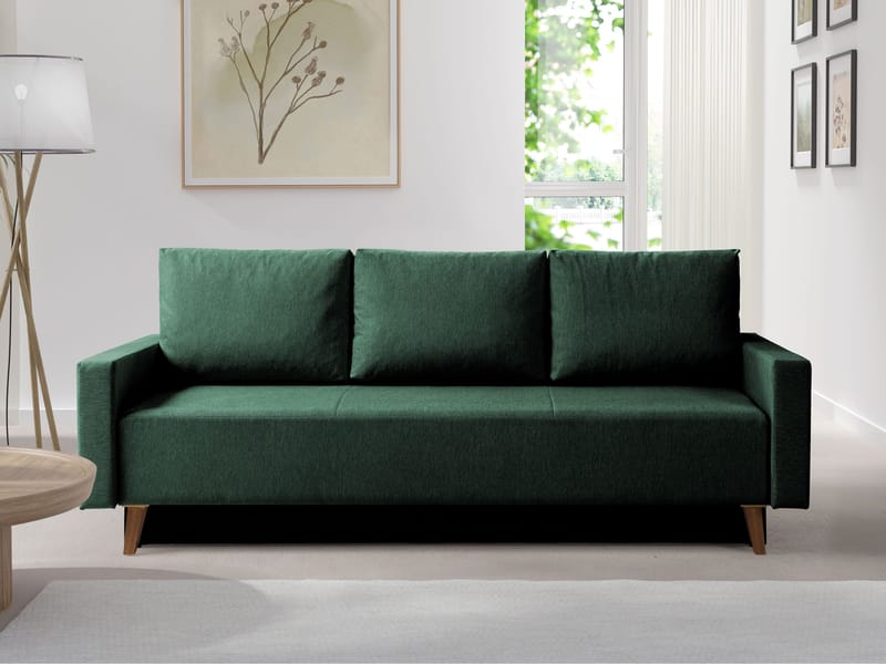 Waldsten 3-sits Bäddsoffa - Mörkgrön - Möbler - Soffa - Bäddsoffa - 3 sits bäddsoffa