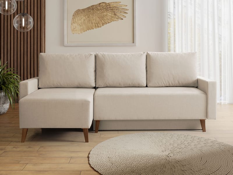 Waldsten 3-sits Bäddsoffa med Divan - Beige - Möbler - Soffa - Bäddsoffa - Hörnbäddsoffa
