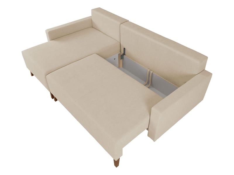 Waldsten 3-sits Bäddsoffa med Divan - Beige - Möbler - Soffa - Bäddsoffa - Hörnbäddsoffa