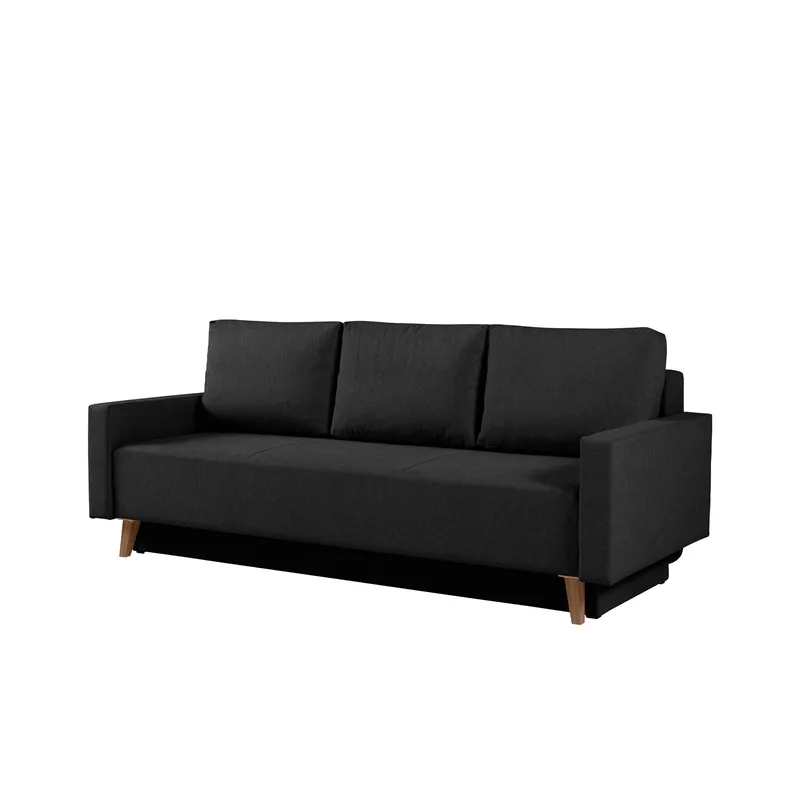 Waldsten 3-sits Bäddsoffa - Svart - Möbler - Soffa - Bäddsoffa - 3 sits bäddsoffa