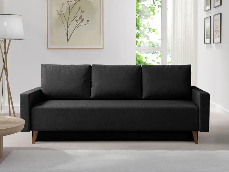 Waldsten 3-sits Bäddsoffa - Svart - Möbler - Soffa - Bäddsoffa - 3 sits bäddsoffa