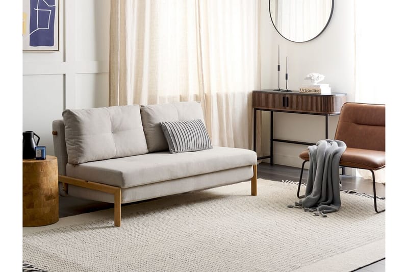 Wigwig Bäddsoffa 2-sits - Beige/Ljust trä - Möbler - Soffa - Bäddsoffa - 2 sits bäddsoffa