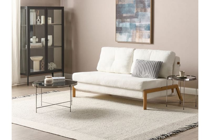 Wigwig Bäddsoffa 2-sits - Vit/Ljust trä - Möbler - Soffa - Bäddsoffa - 2 sits bäddsoffa