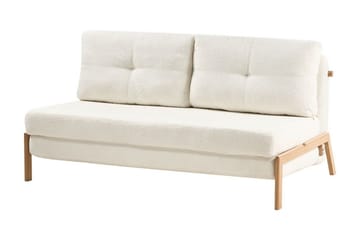 Wigwig Bäddsoffa 2-sits - Vit/Ljust trä - Möbler - Soffa - Bäddsoffa - 2 sits bäddsoffa