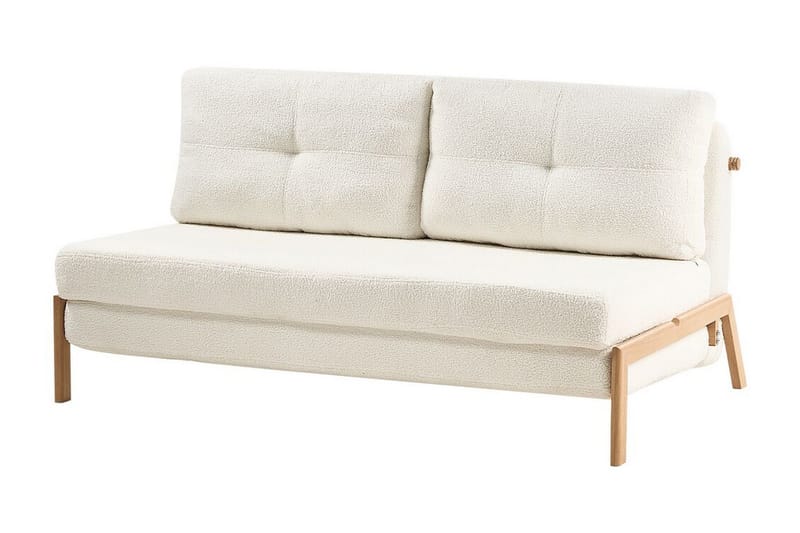 Wigwig Bäddsoffa 2-sits - Vit/Ljust trä - Möbler - Soffa - Bäddsoffa - 2 sits bäddsoffa