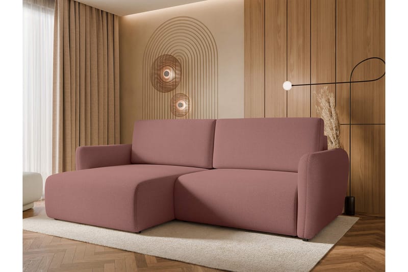 Wymer Bäddsoffa m. Divan 2-sits - Rosa - Möbler - Soffa - Bäddsoffa - Bäddsoffa divan