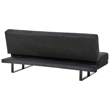 York 2-sits Längsbäddad Fällbar Bäddsoffa 105x190 cm i Chenille - Antracit - Möbler - Soffa - Bäddsoffa - 2 sits bäddsoffa