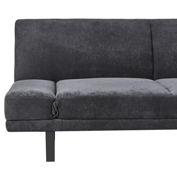 York 2-sits Längsbäddad Fällbar Bäddsoffa 105x190 cm i Chenille - Antracit - Möbler - Soffa - Bäddsoffa - 2 sits bäddsoffa