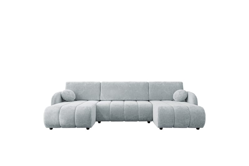 Zarania Bäddsoffa Dubbeldivan 3-sits - Grå - Möbler - Soffa - Bäddsoffa - U bäddsoffa
