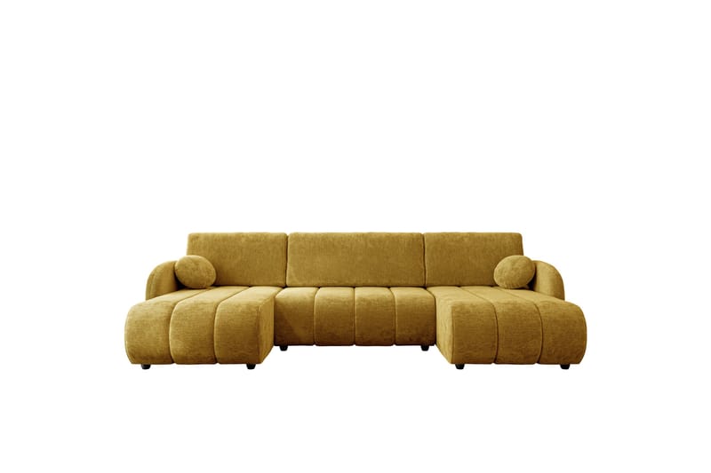 Zarania Bäddsoffa Dubbeldivan 3-sits - Gul - Möbler - Soffa - Bäddsoffa - U bäddsoffa
