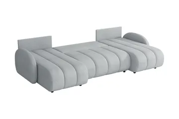 Zarania Bäddsoffa Dubbeldivan 3-sits - Svart - Möbler - Soffa - Bäddsoffa - U bäddsoffa