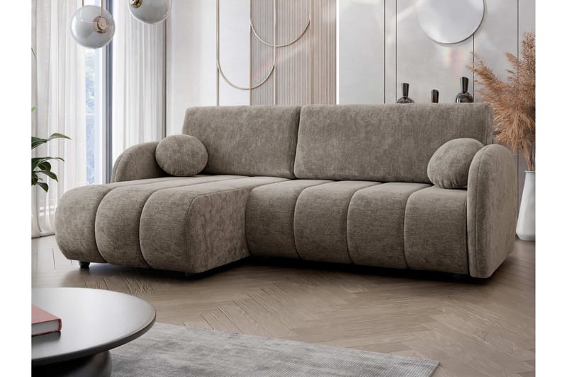 Zarania Bäddsoffa m. Divan 3-sits - Brun - Möbler - Soffa - Bäddsoffa - Bäddsoffa divan