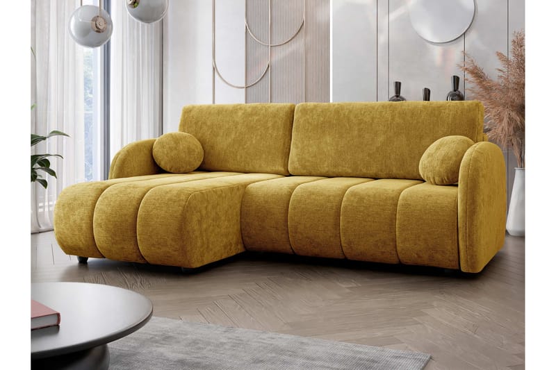 Zarania Bäddsoffa m. Divan 3-sits - Gul - Möbler - Soffa - Bäddsoffa - Bäddsoffa divan