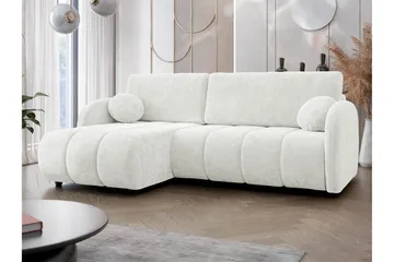 Zarania Bäddsoffa m. Divan 3-sits - Vit - Möbler - Soffa - Bäddsoffa - Bäddsoffa divan