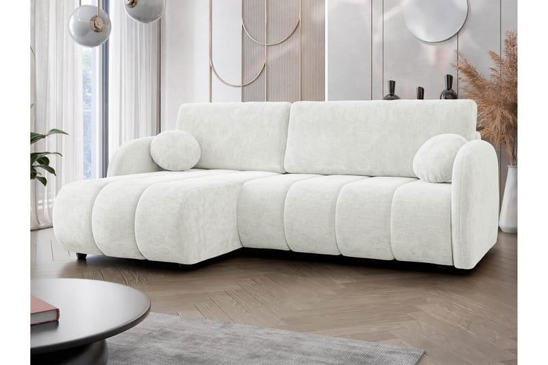 Zarania Bäddsoffa m. Divan 3-sits - Vit - Möbler - Soffa - Bäddsoffa - Bäddsoffa divan
