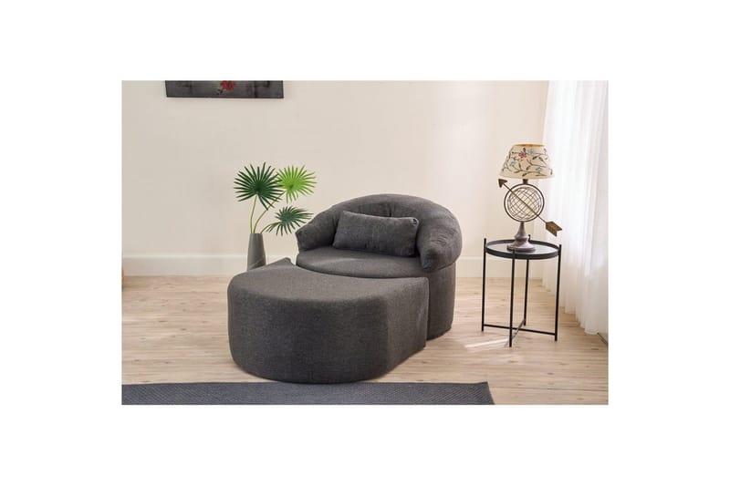Zevon Bäddfåtölj - Antracit - Möbler - Soffa - Bäddsoffa - Framåtbäddad bäddsoffa