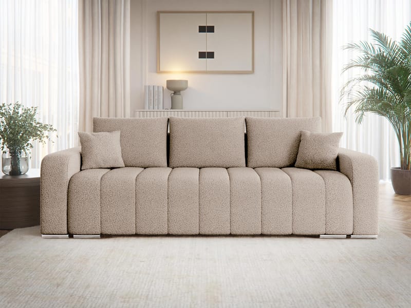 Zulueta 3-sits Bäddsoffa - beige - Möbler - Soffa - Bäddsoffa - 3 sits bäddsoffa
