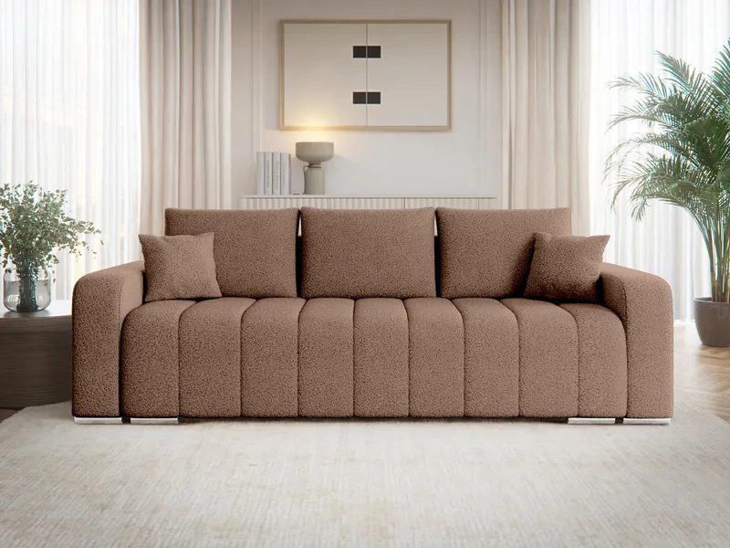 Zulueta 3-sits Bäddsoffa - brun - Möbler - Soffa - Bäddsoffa - 3 sits bäddsoffa