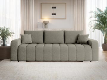 Zulueta 3-sits Bäddsoffa - grå - Möbler - Soffa - Bäddsoffa - 3 sits bäddsoffa