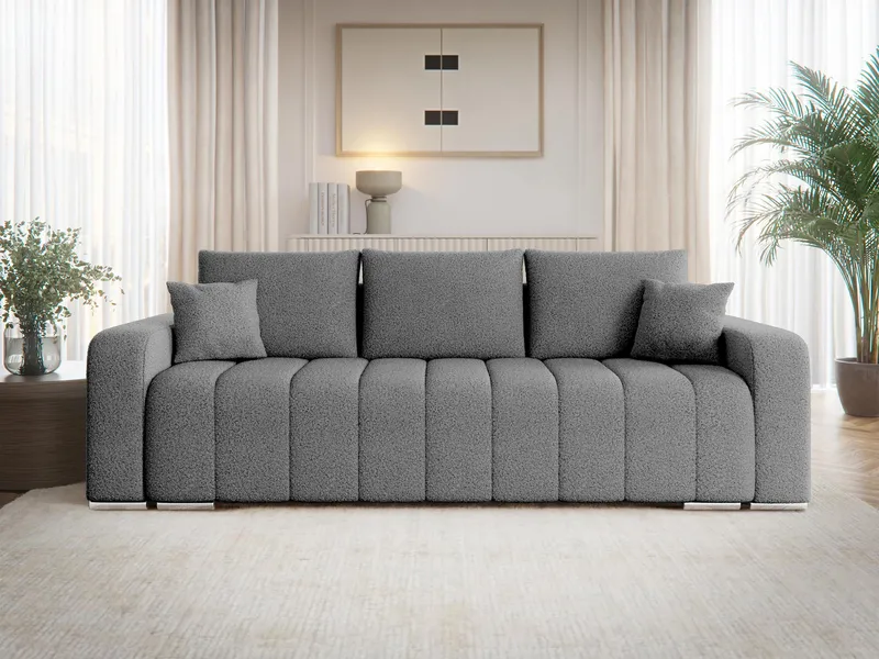 Zulueta 3-sits Bäddsoffa - grå - Möbler - Soffa - Bäddsoffa - 3 sits bäddsoffa