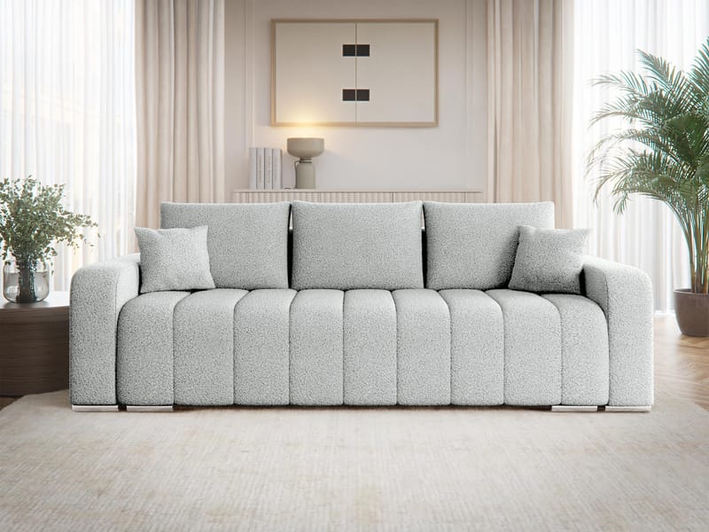 Zulueta 3-sits Bäddsoffa - grå - Möbler - Soffa - Bäddsoffa - 3 sits bäddsoffa