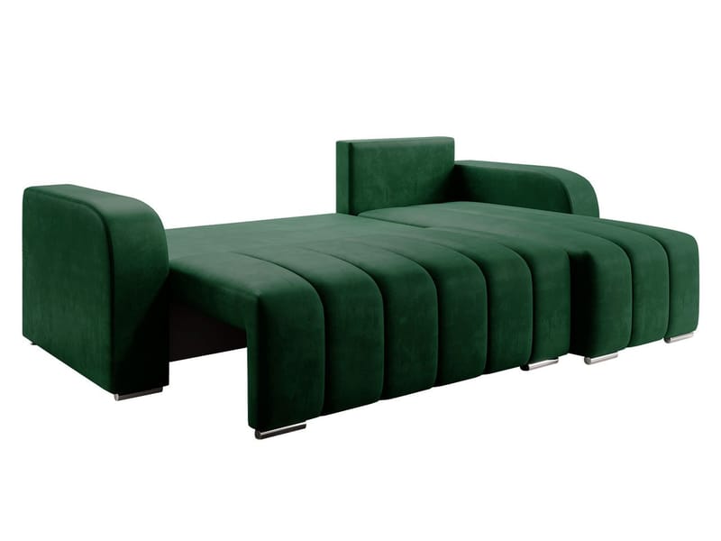 Zulueta 3-sits Bäddsoffa med divan - Lambi 04 (brun) - Möbler - Soffa - Bäddsoffa - Hörnbäddsoffa