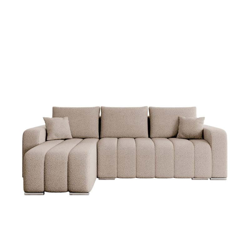 Zulueta 3-sits Bäddsoffa med divan, Lambi 06 (beige)