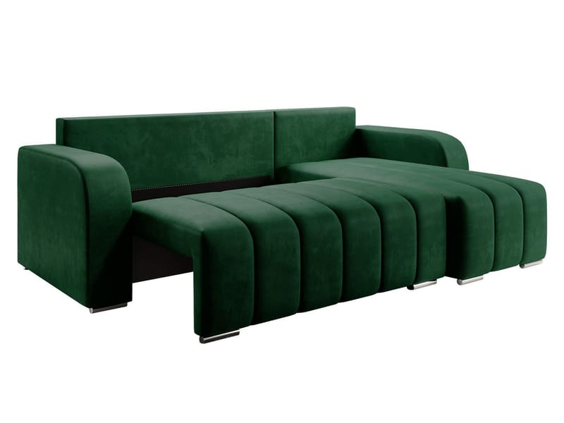 Zulueta 3-sits Bäddsoffa med divan - Lambi 06 (beige) - Möbler - Soffa - Bäddsoffa - Hörnbäddsoffa