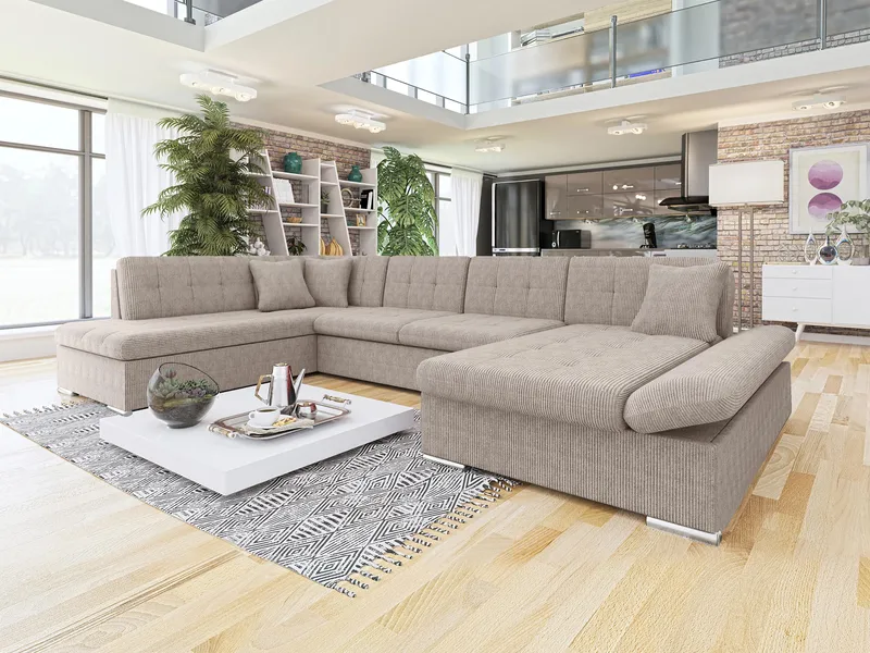 Zumar 5-sits U-Bäddsoffa med förvaring - Möbler - Soffa - Bäddsoffa - Hörnbäddsoffa