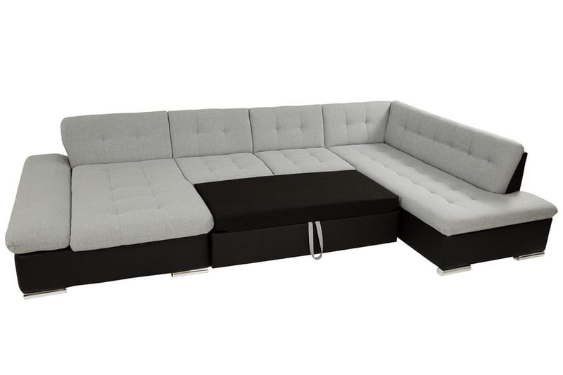 Zumar 6-sits Bäddsoffa Universal - Grå/Vit - Möbler - Soffa - Bäddsoffa - Bäddsoffa längsbäddad