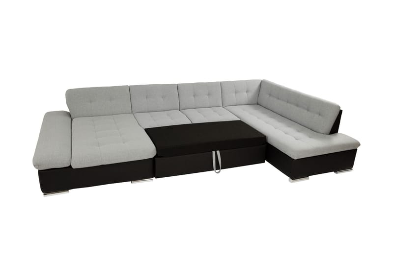 Zumar Bäddsoffa med Divan och Schäslong 4-sits i Chenille - Orange - Möbler - Soffa - Bäddsoffa - Bäddsoffa divan