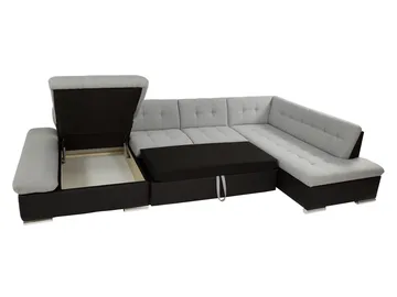 Zumar Bäddsoffa med Divan och Schäslong 5-sits - Brun - Möbler - Soffa - Bäddsoffa - Bäddsoffa divan