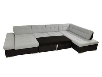 Zumar Bäddsoffa med Divan och Schäslong 5-sits - Brun - Möbler - Soffa - Bäddsoffa - Bäddsoffa divan