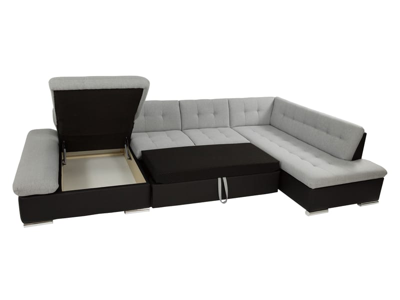 Zumar Bäddsoffa med Divan och Schäslong 5-sits - Brun - Möbler - Soffa - Bäddsoffa - Bäddsoffa divan