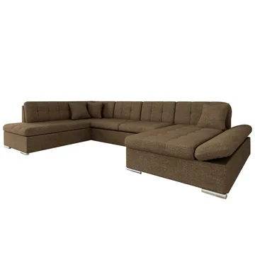 Zumar Bäddsoffa med Divan och Schäslong 5-sits - Brun - Möbler - Soffa - Bäddsoffa - Bäddsoffa divan
